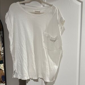 Free People white Short Sleeve Tee